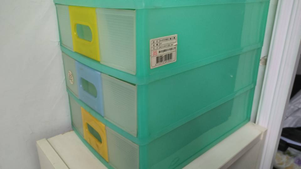 三层文件收纳柜(抽屉)