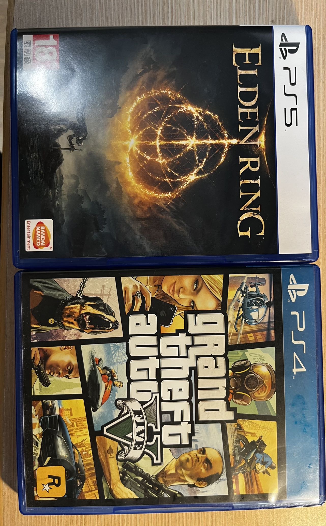 ps5游戏碟 法环 GTA5