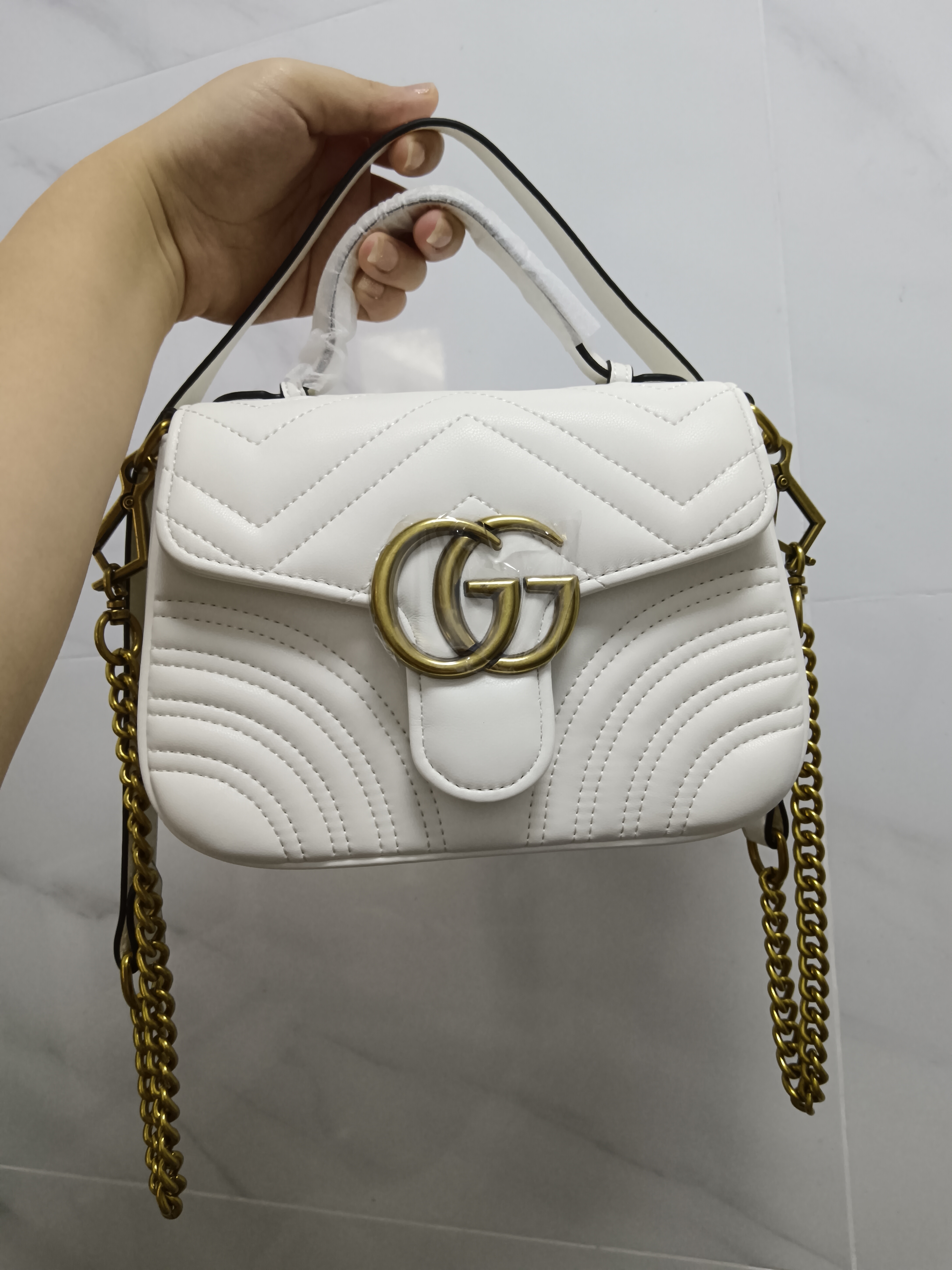 Gucci MARMONT白色包