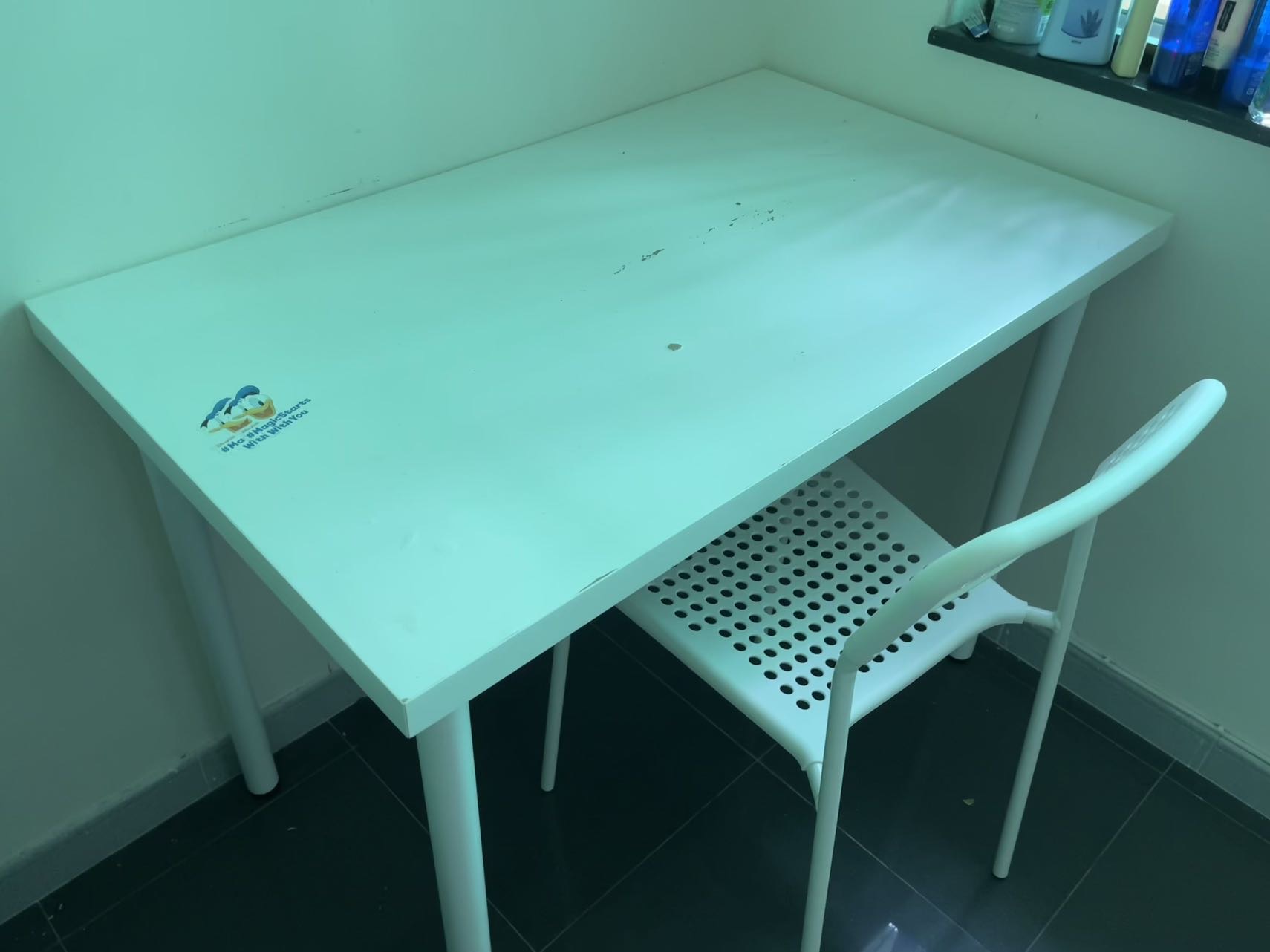 小课桌椅套装白色自提