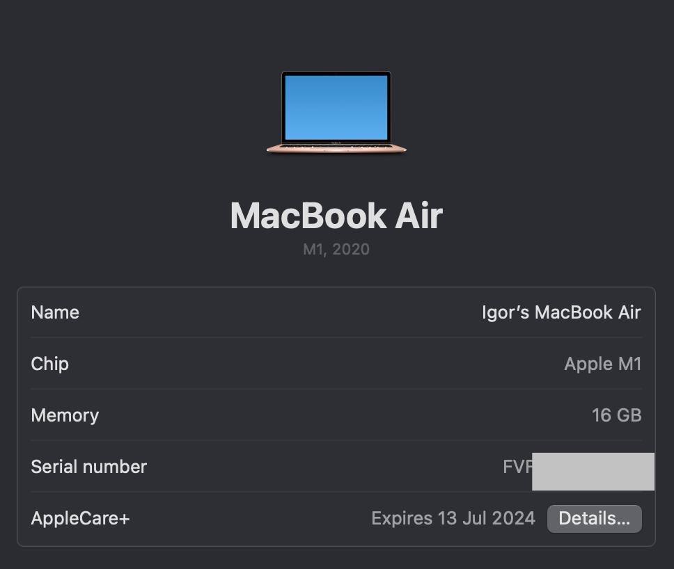 MacBook Air M1