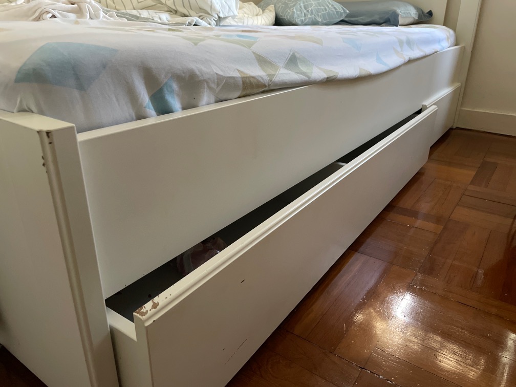 City one, single bed frame and mattress