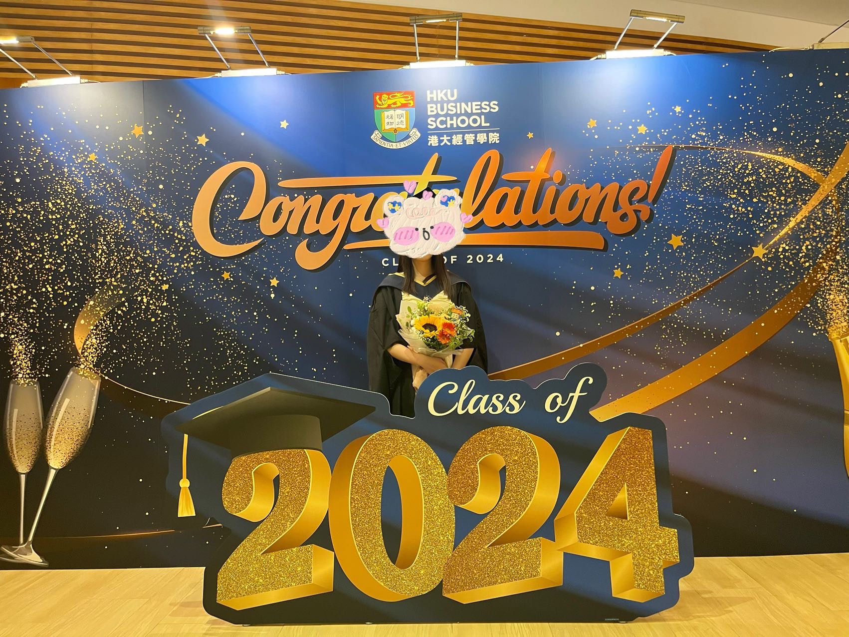 香港大学港大毕业花束毕业照花束