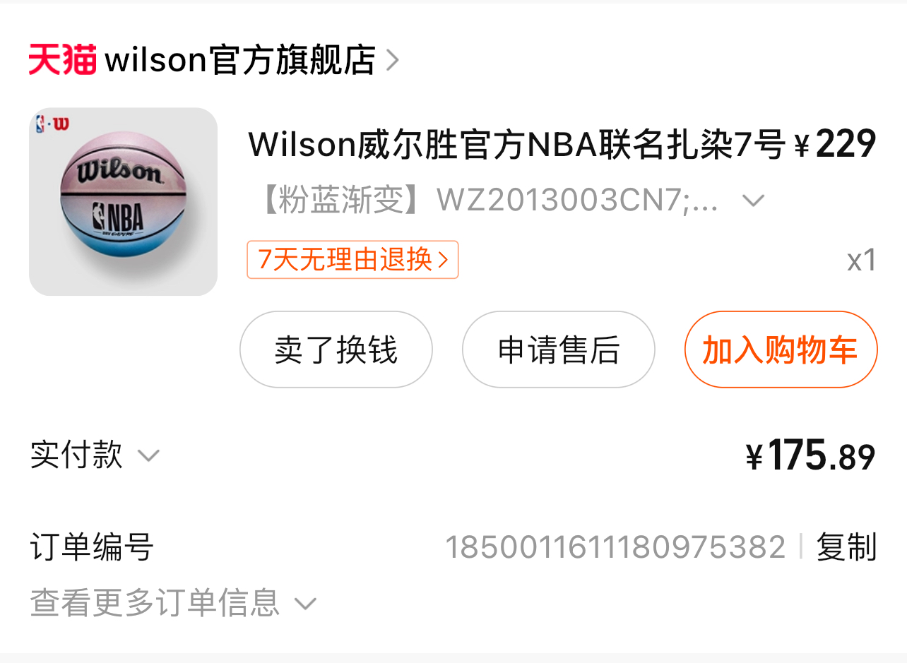 Wilson威尔胜篮球7号
