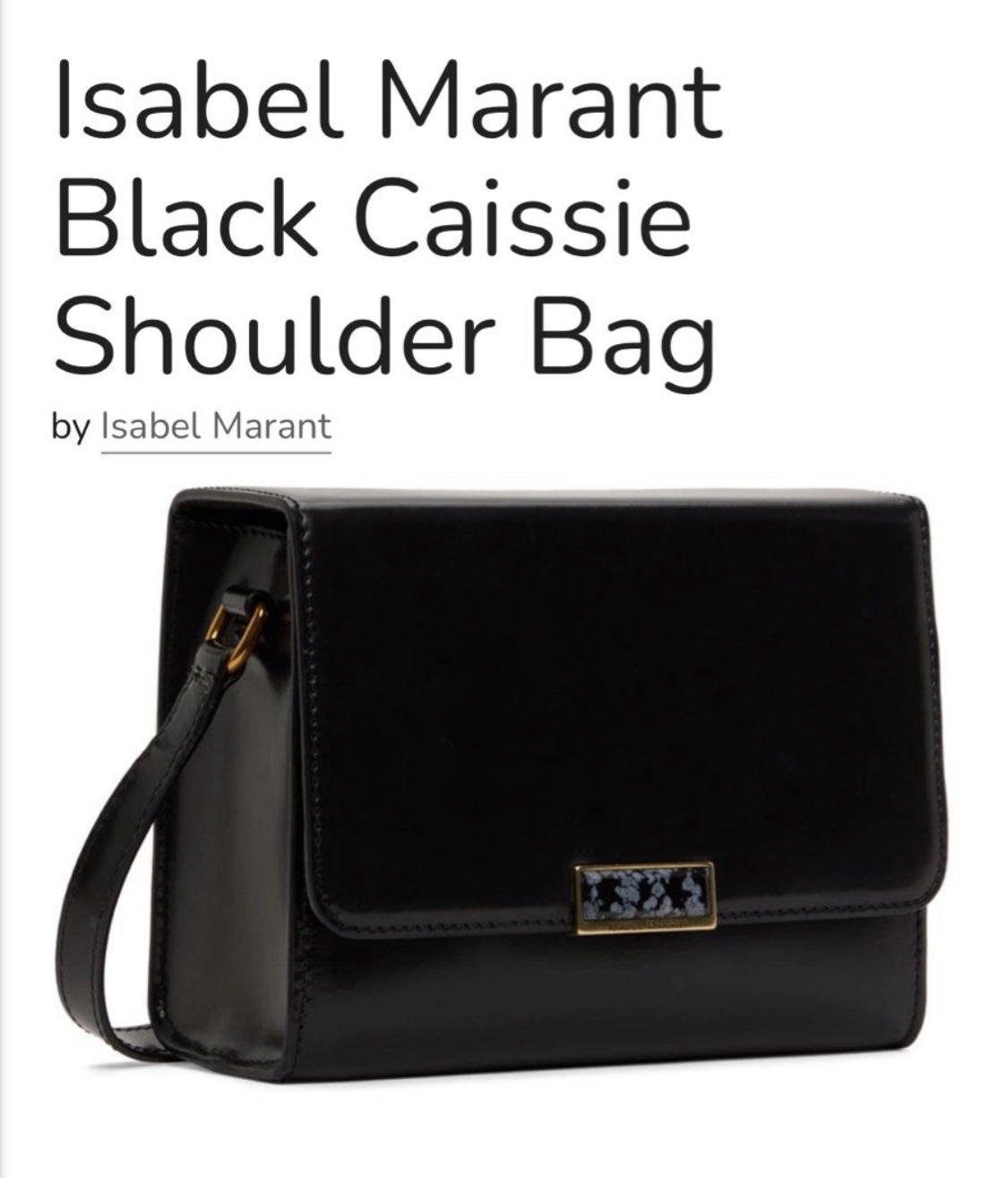Isabel Marant 单肩包 斜挎包 牛皮一体