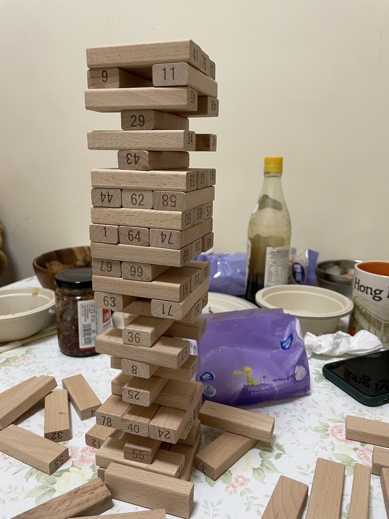 桌游敲积木叠叠乐