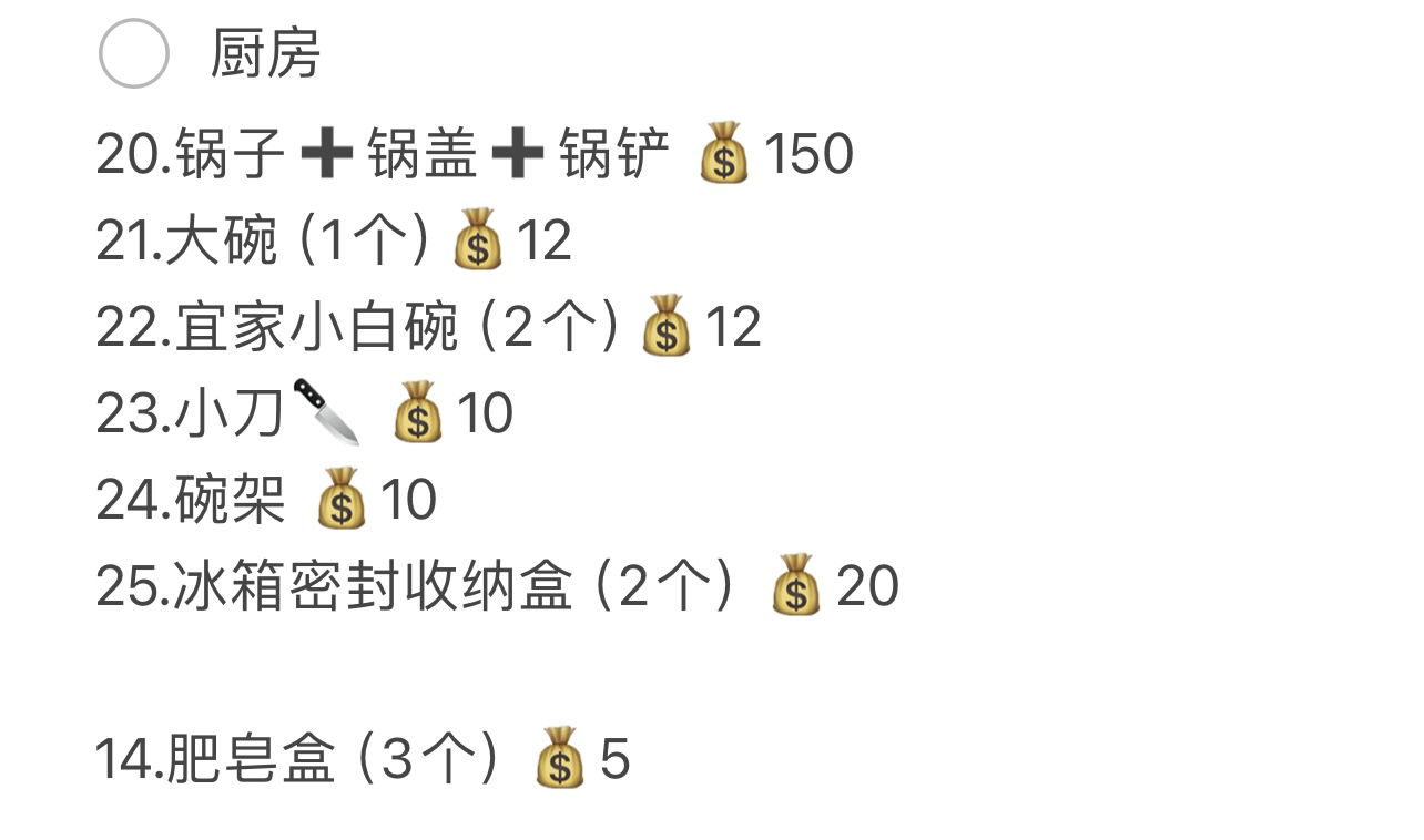 厨房类物品