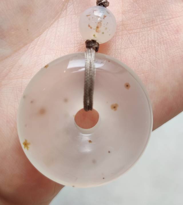 天然玛瑙平安扣
