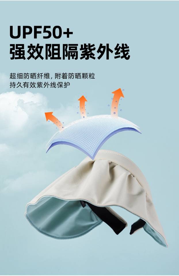 贝壳防晒帽