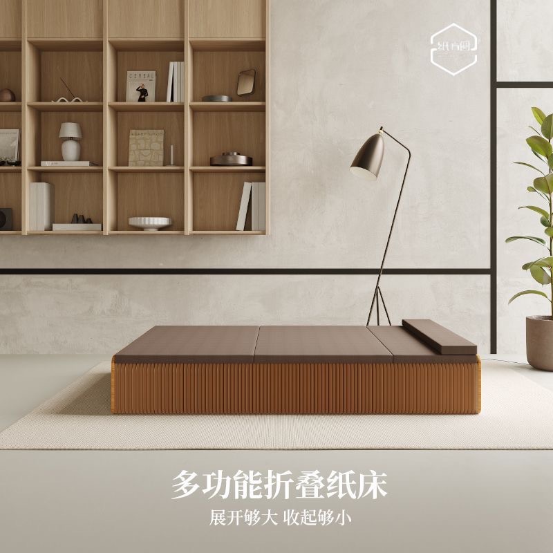 折叠床多功能办公室午休风琴小户型单人床隐形家用便携伸缩纸床