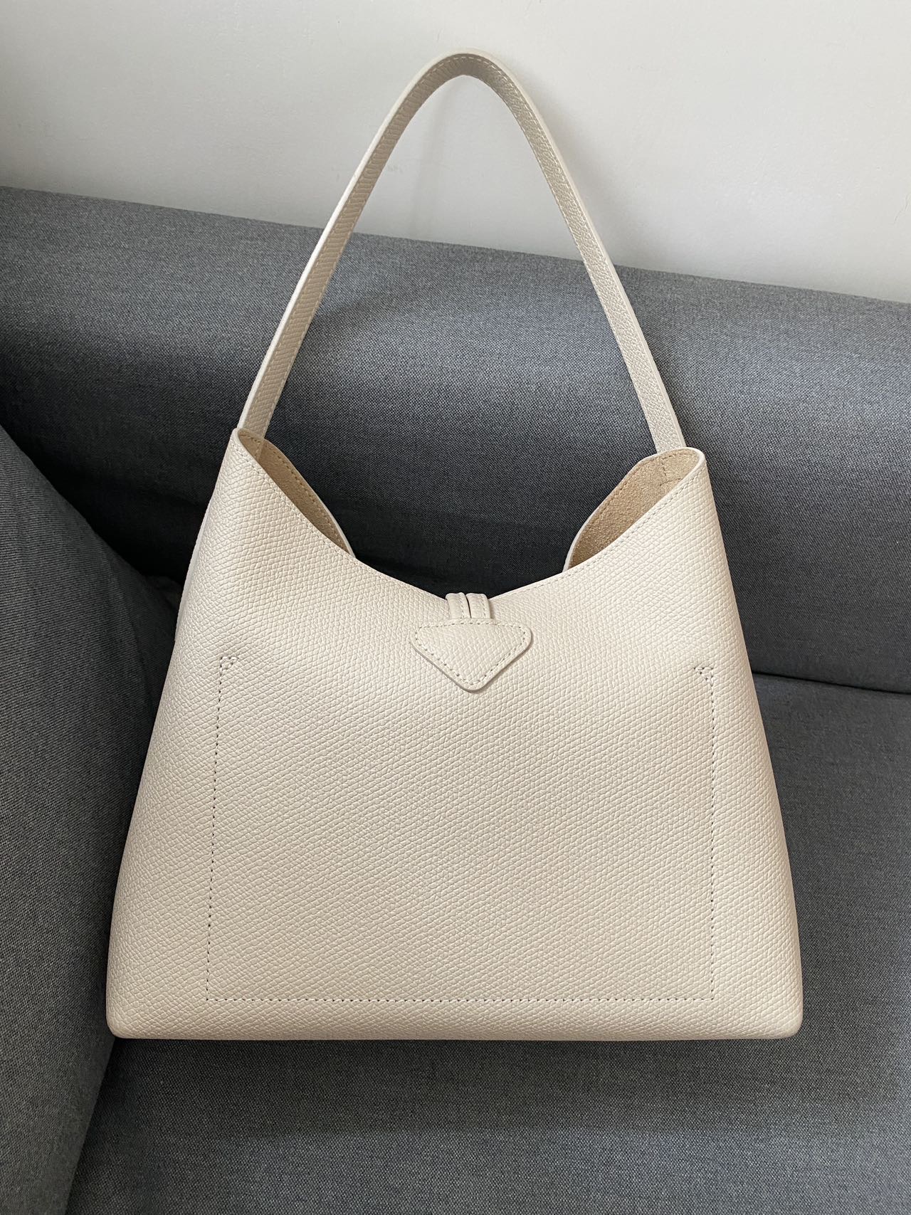 Longchamp hobo牛皮OL單肩手袋