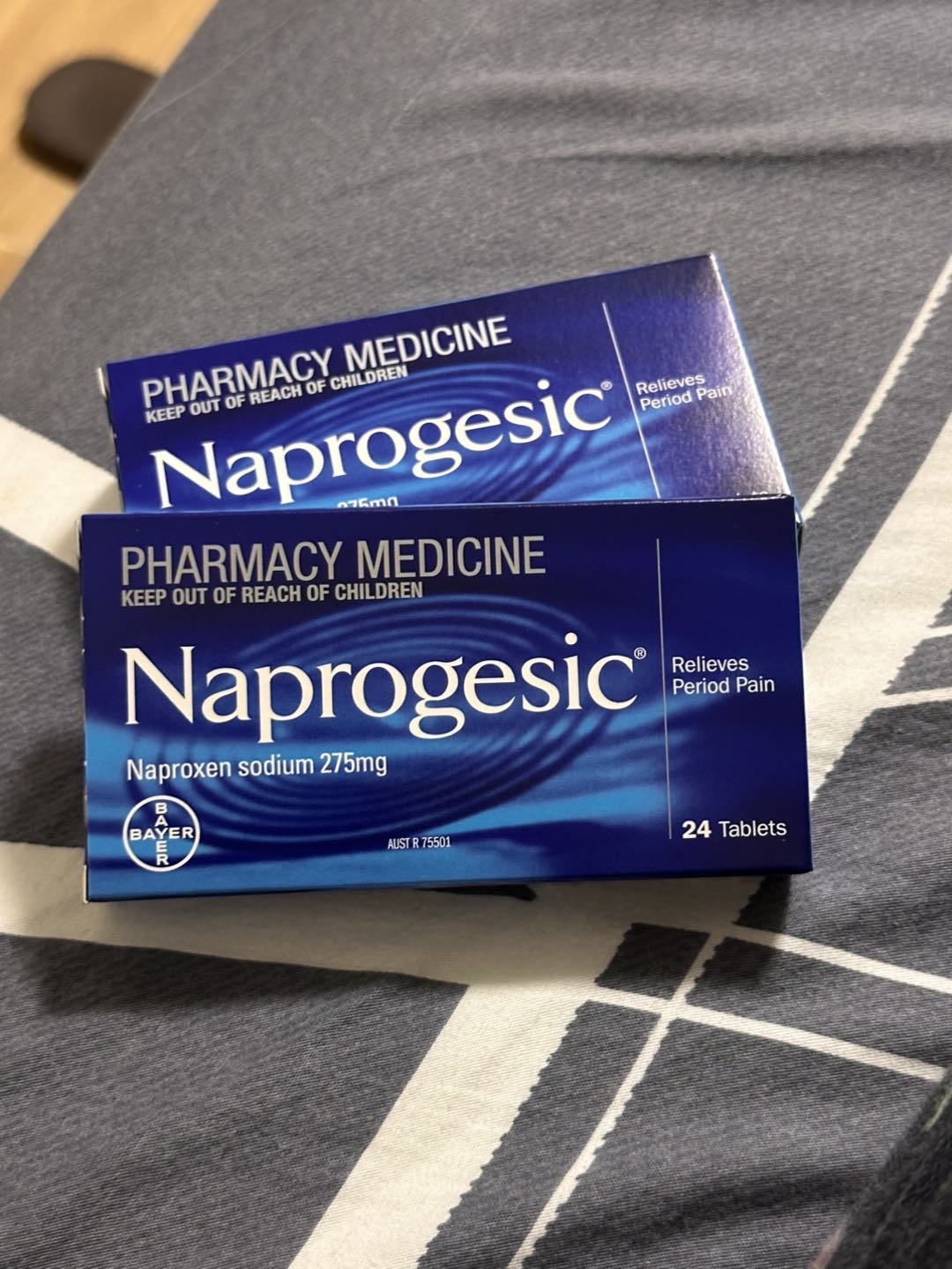 痛经止痛药 naprogesic 拜尔小蓝片