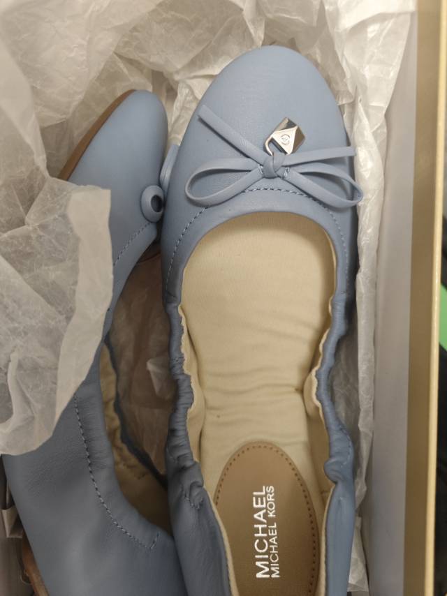 Michael kors 羊皮平底鞋雾霾蓝