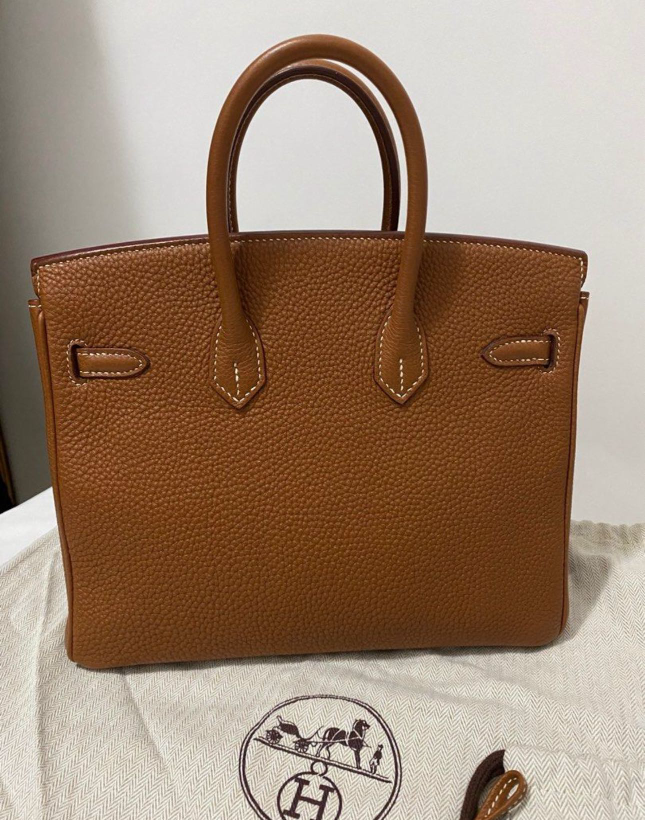 Hermes birkin25金棕