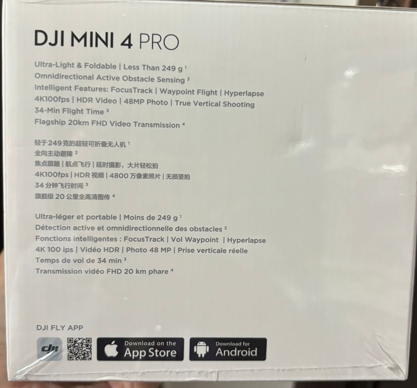 大疆Dji Mini 4 Pro (带屏遥控器版)