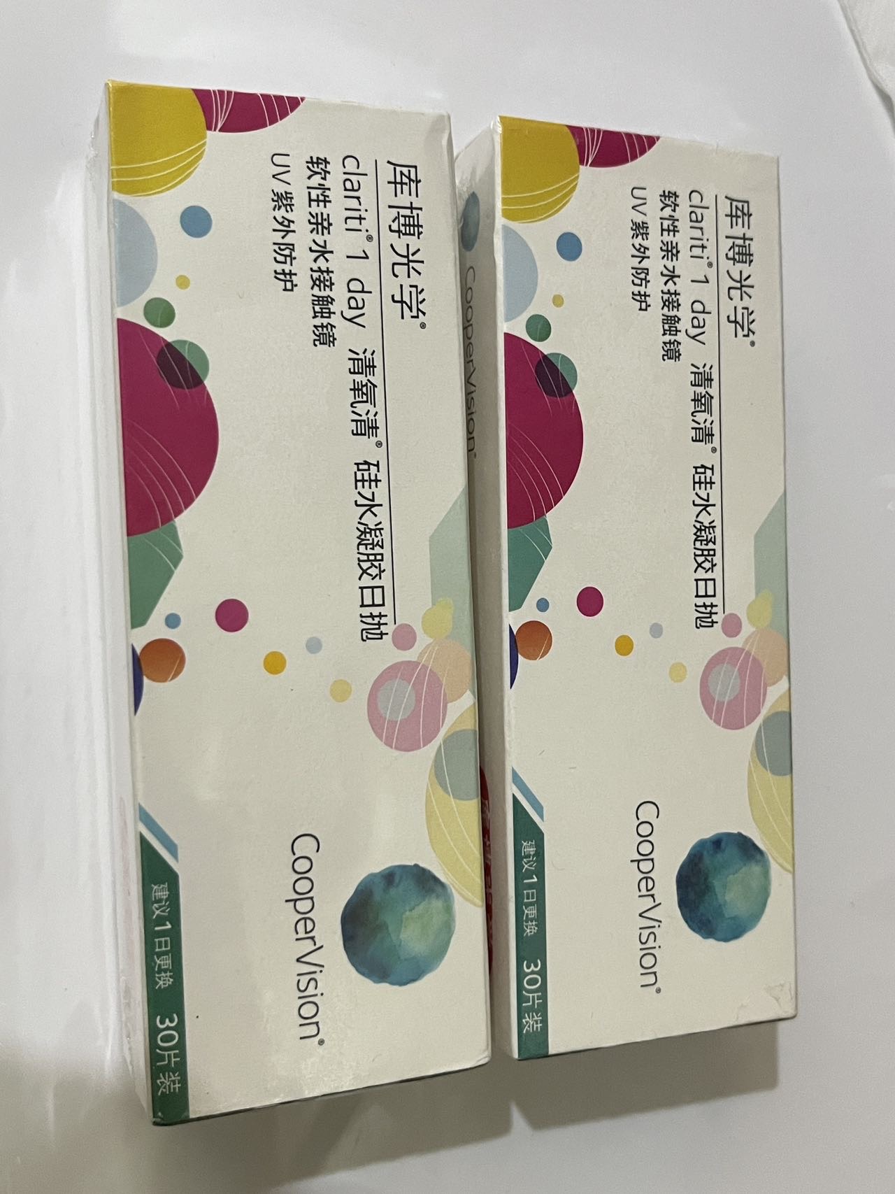 隐形眼镜日抛30片库博光学硅水凝胶