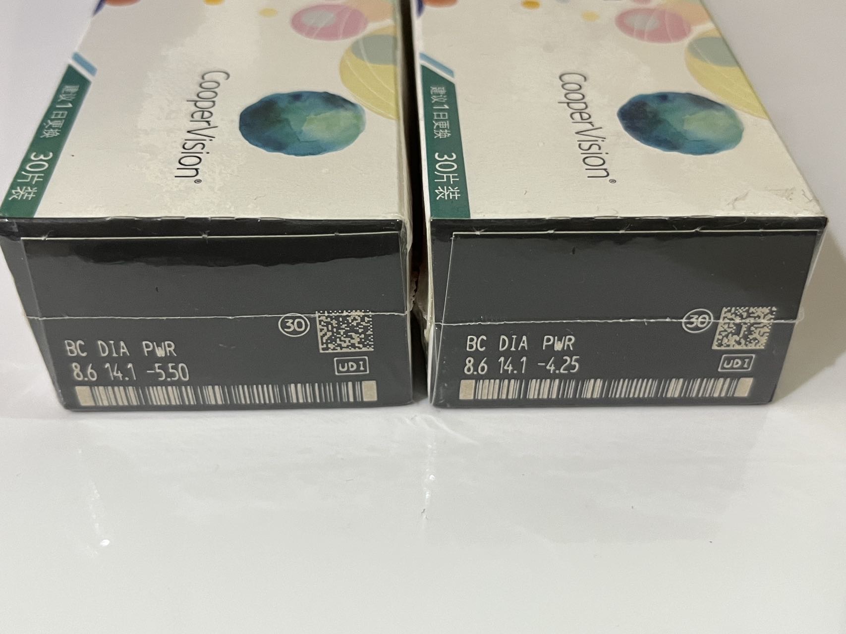隐形眼镜日抛30片库博光学硅水凝胶