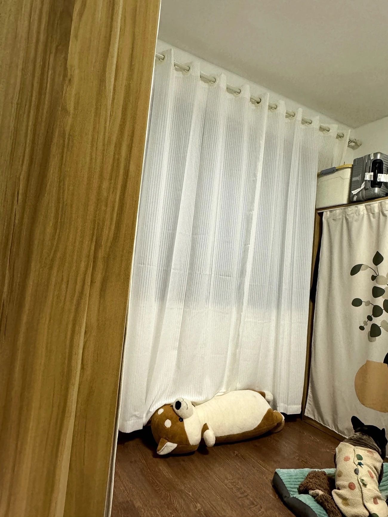纱帘配横杆