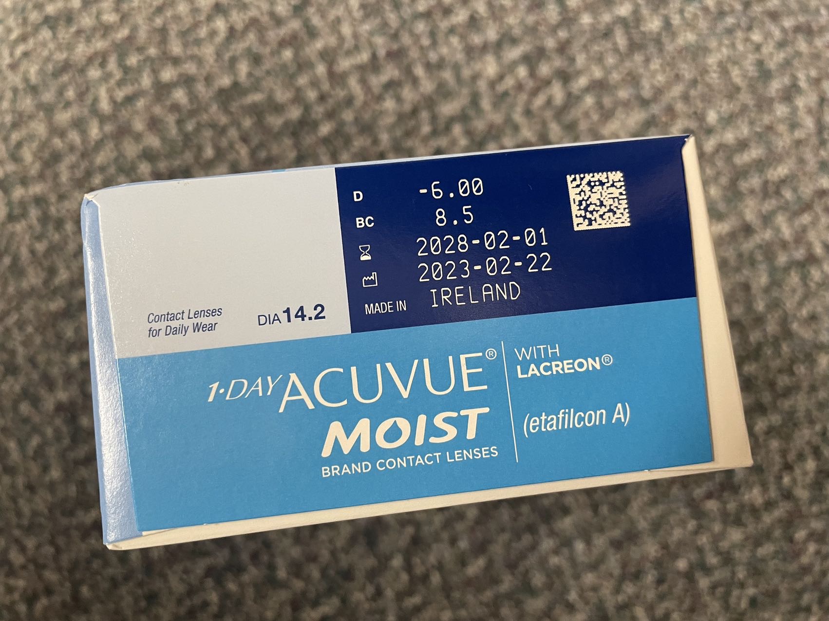 Acuvue Moist日抛隐形眼镜90片