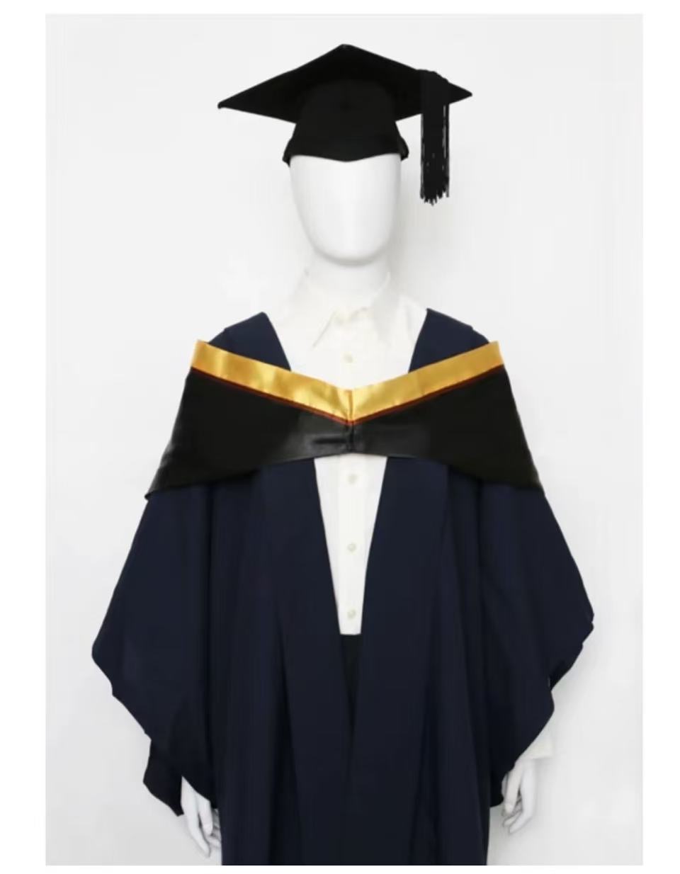 Polyu黄领学士毕业袍