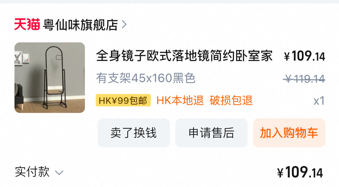 全身落地穿衣镜子女生卧室家用挂墙小型可移动半身化妆立式试衣镜