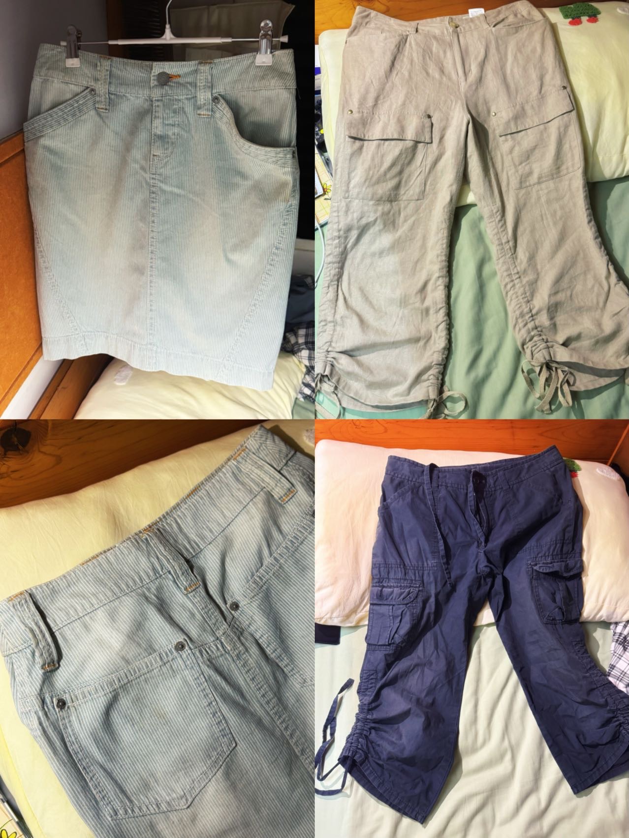 白菜价30出古着vtg牛仔裙 中裤