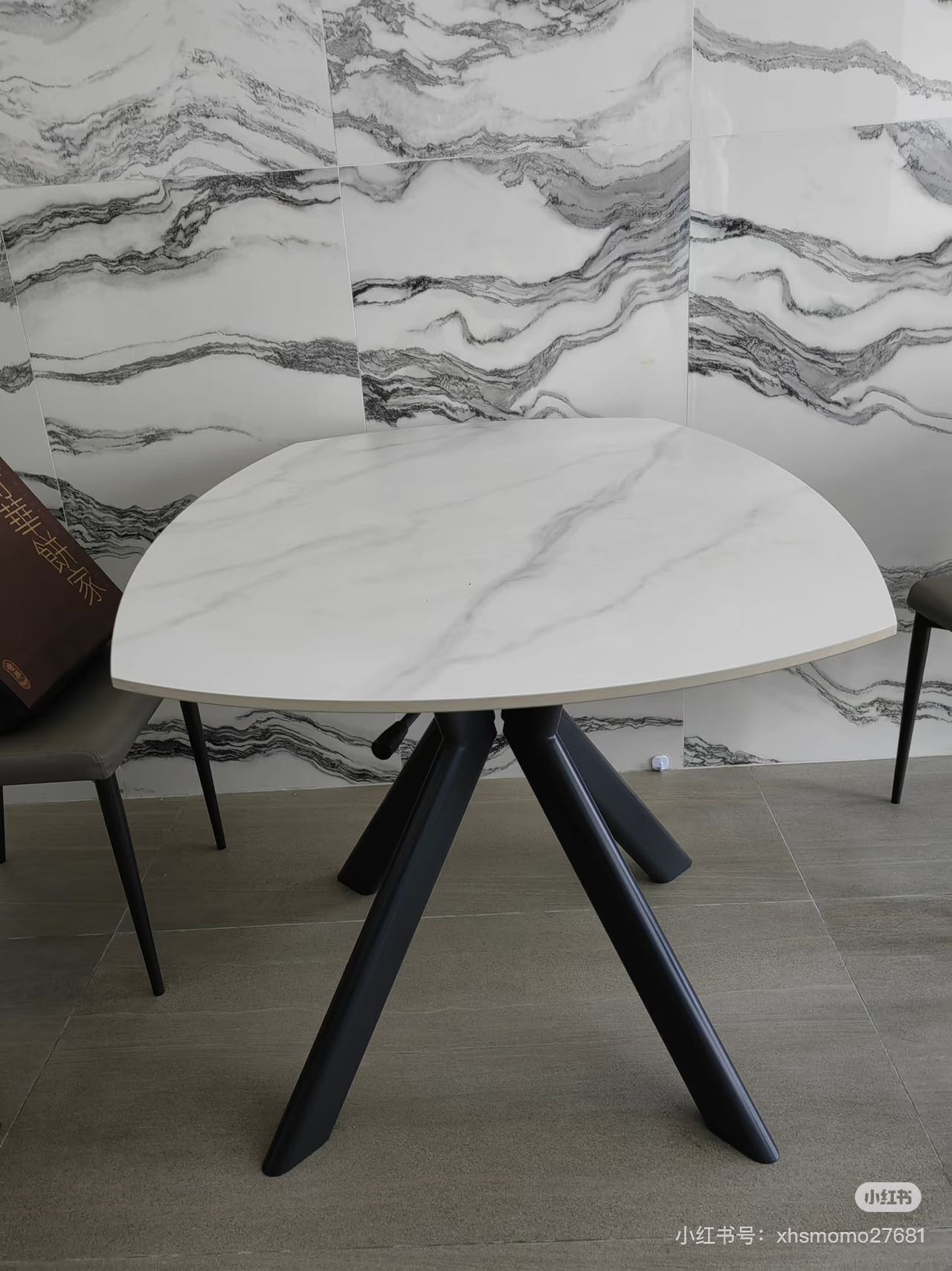 可折叠岩板餐桌 120*H76