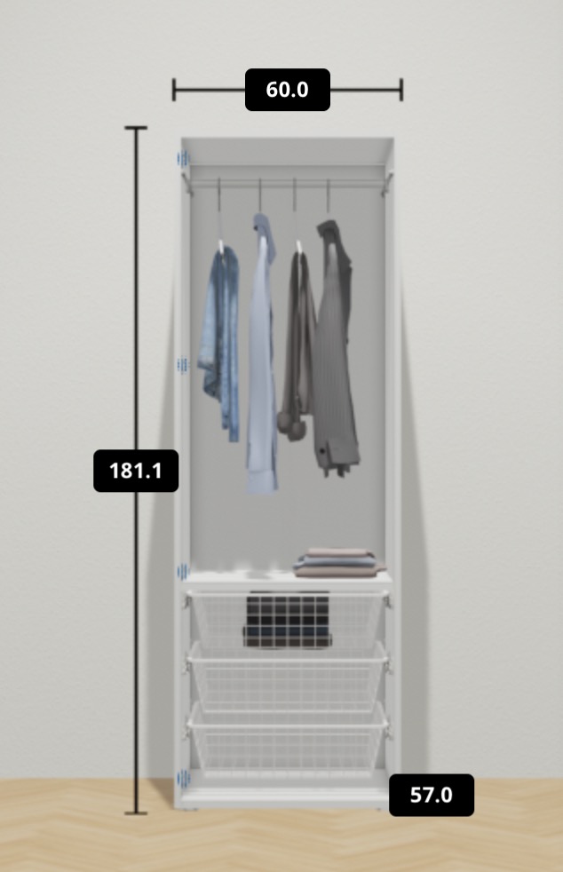 宜家定制镜面衣柜