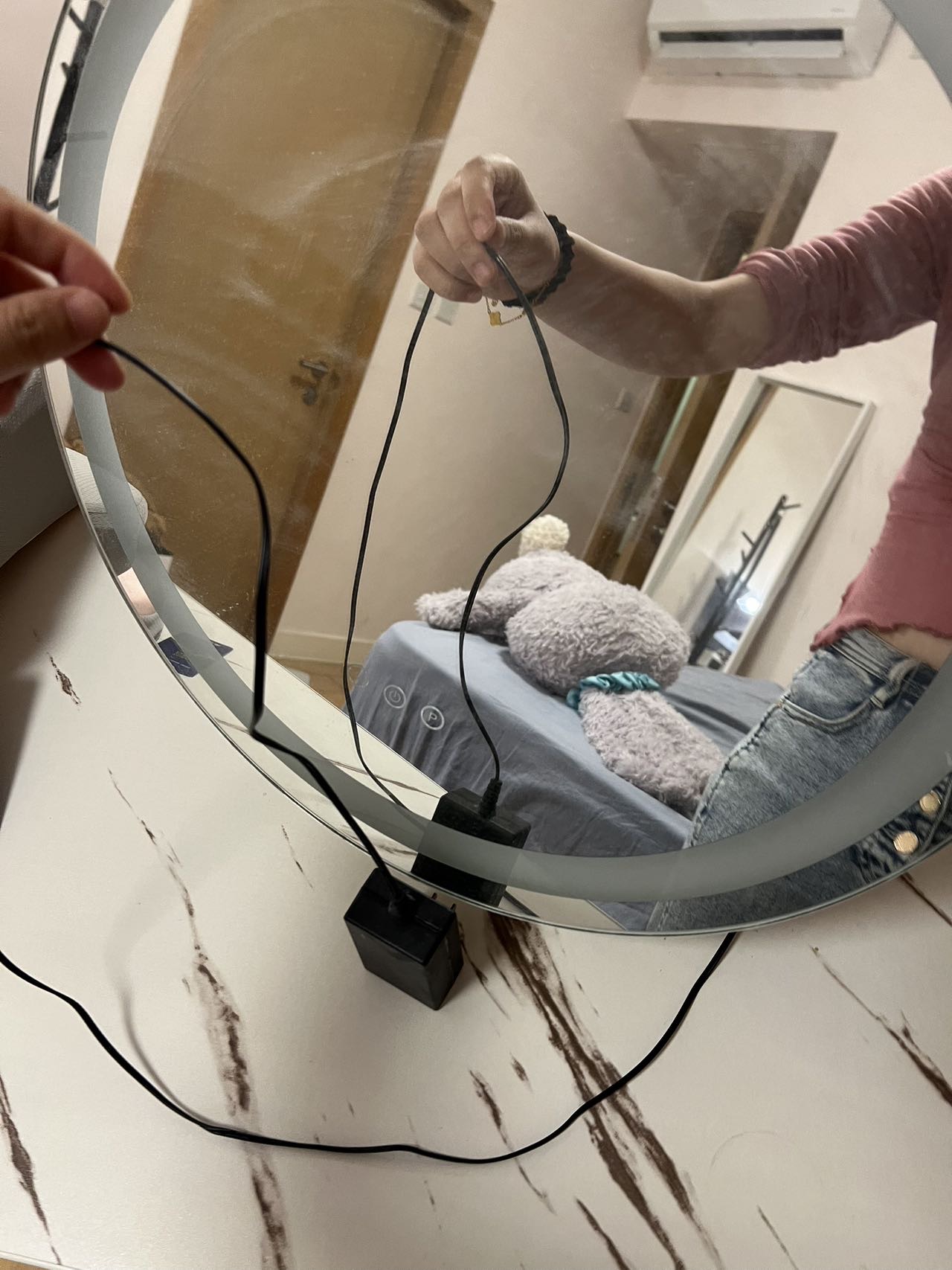 50cm化妆镜带led灯