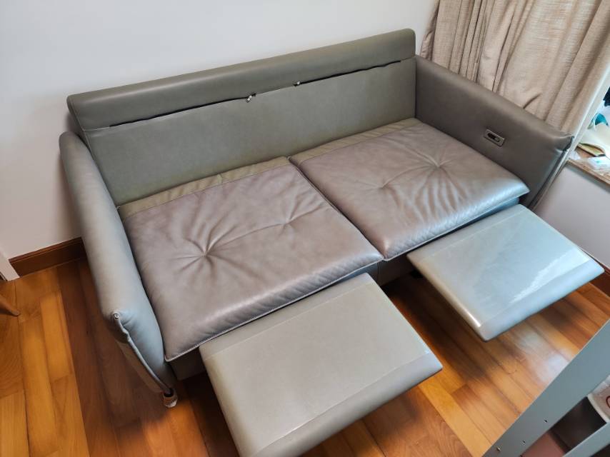 2.5座電動真皮沙發