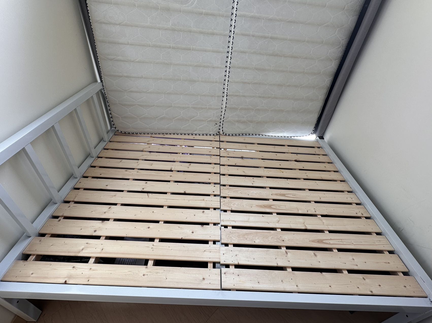 可储物双人床带床垫可全港交易