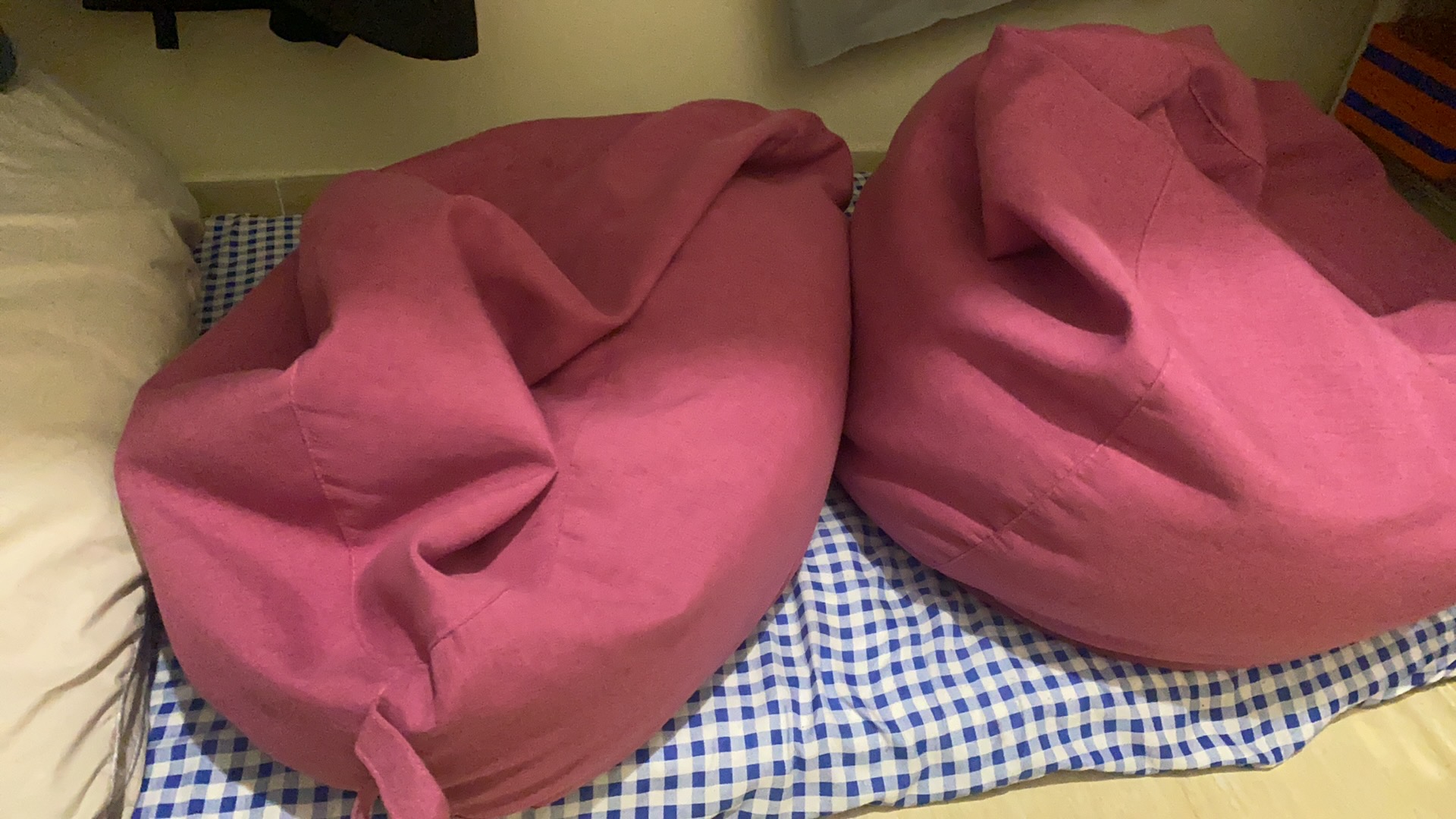 豆豆沙發2個 懶人沙發