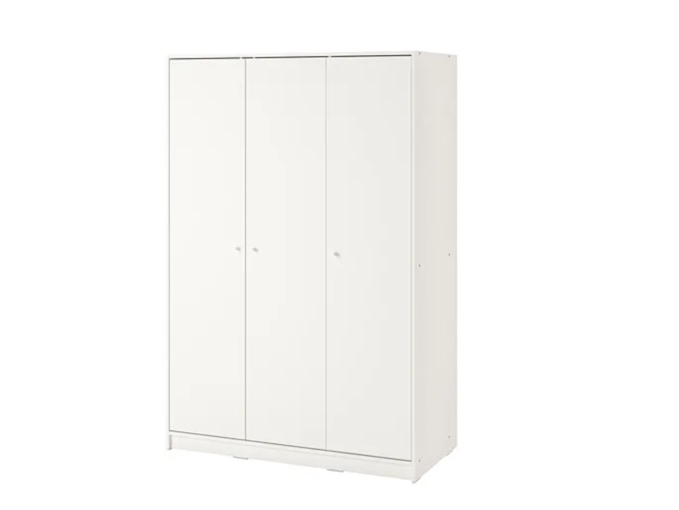 宜家三门白色衣柜｜启德自取