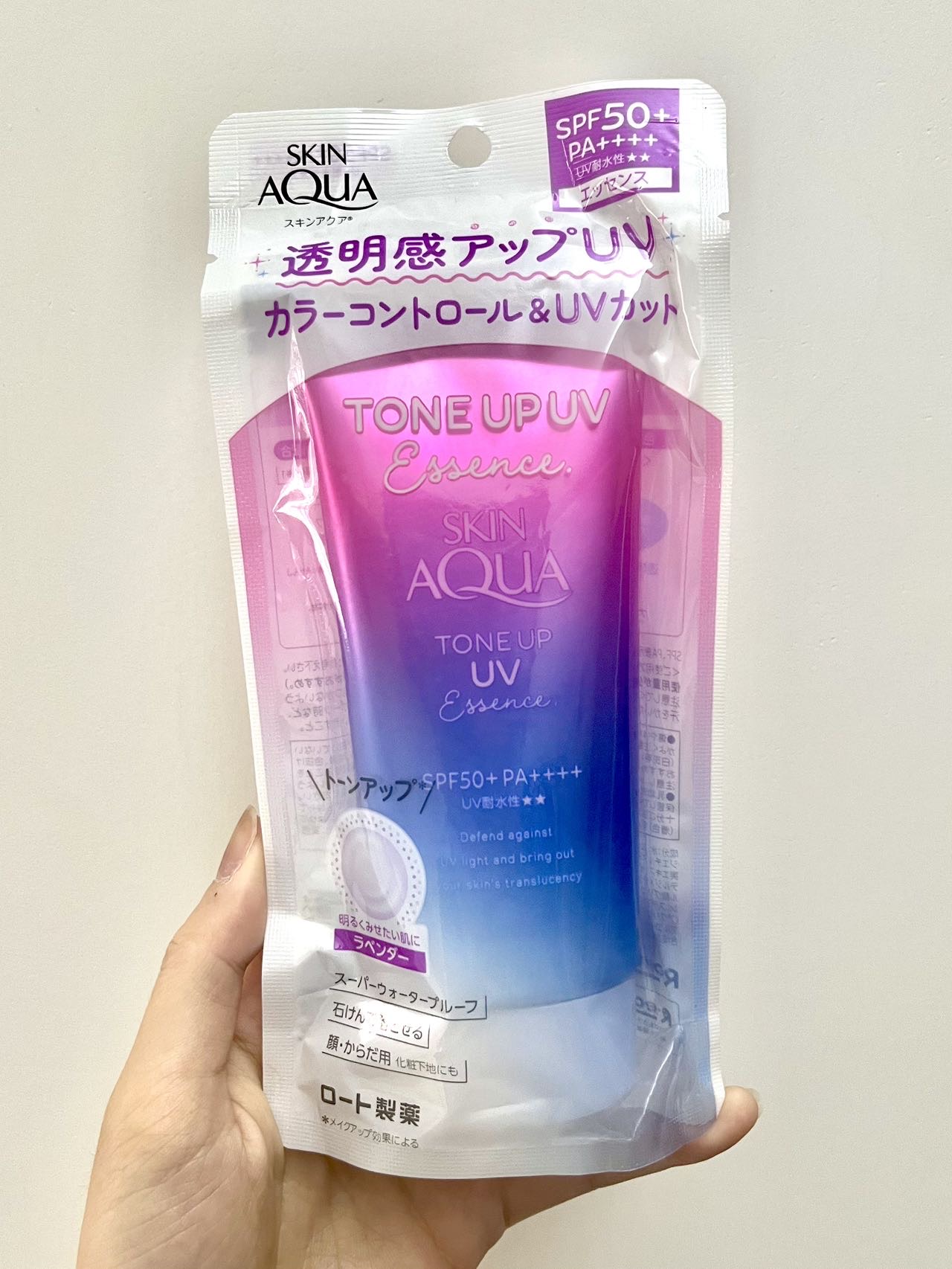 日本带回乐敦防晒SPF50+