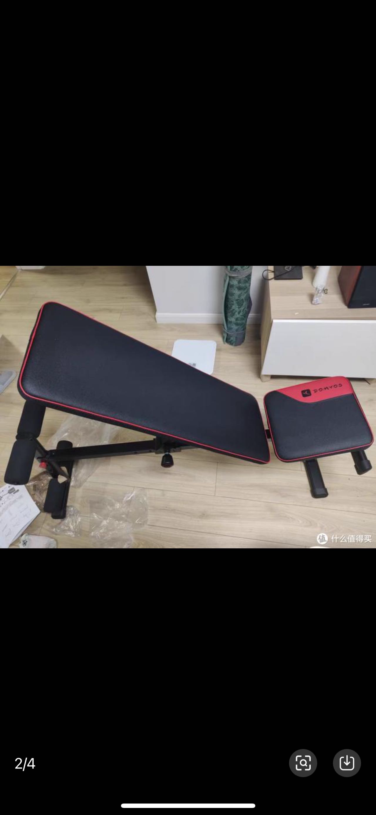 迪卡侬健身椅99新