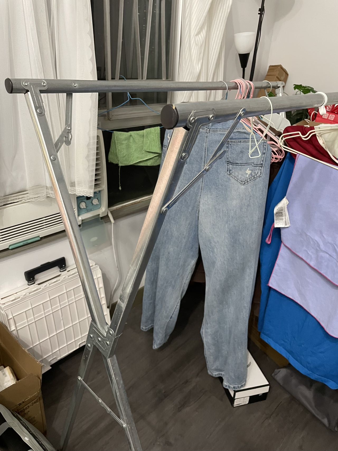 落地晾衣架（附赠全新衣架10支）