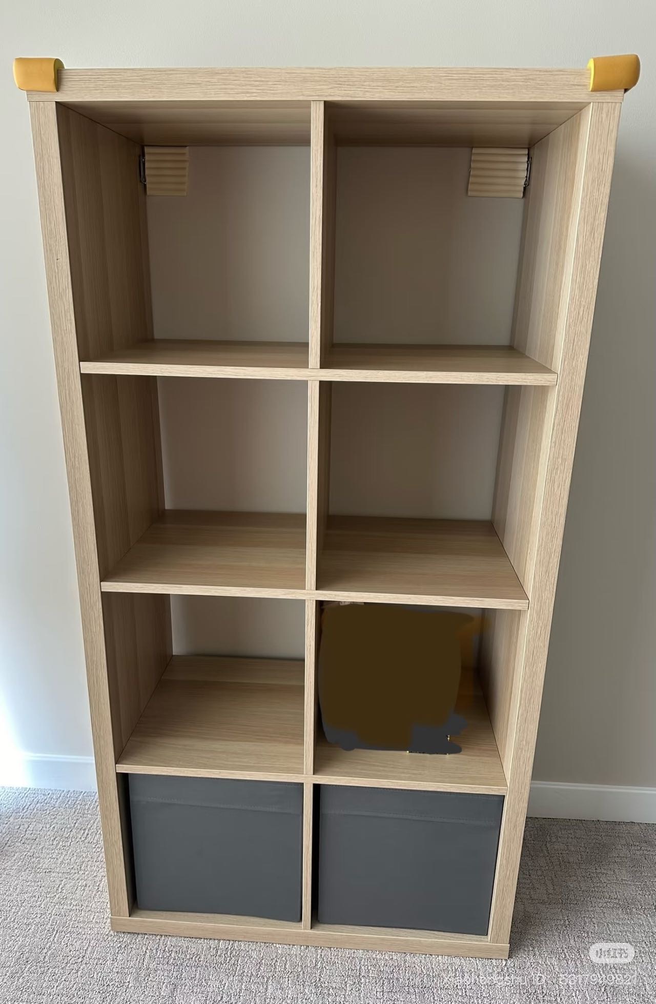 宜家卡莱克4x2柜子送收纳盒