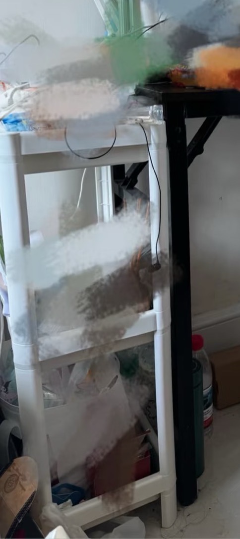 三层落地置物架