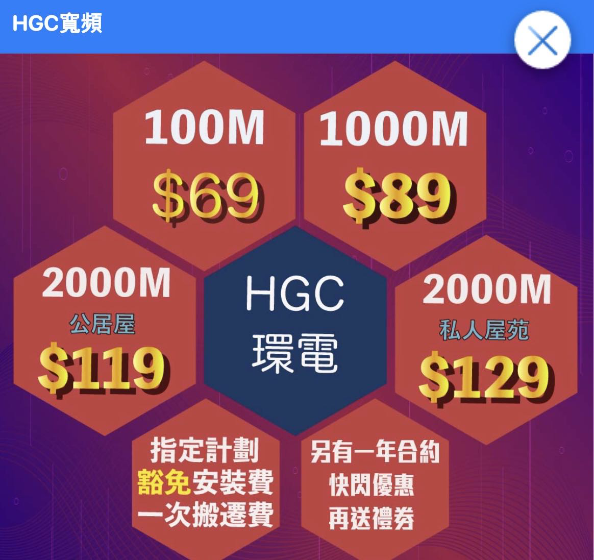 HGC環電寬頻