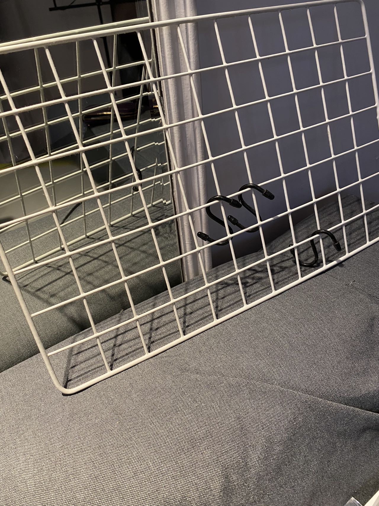 高低床边置物篮/格仔板/透明鞋盒