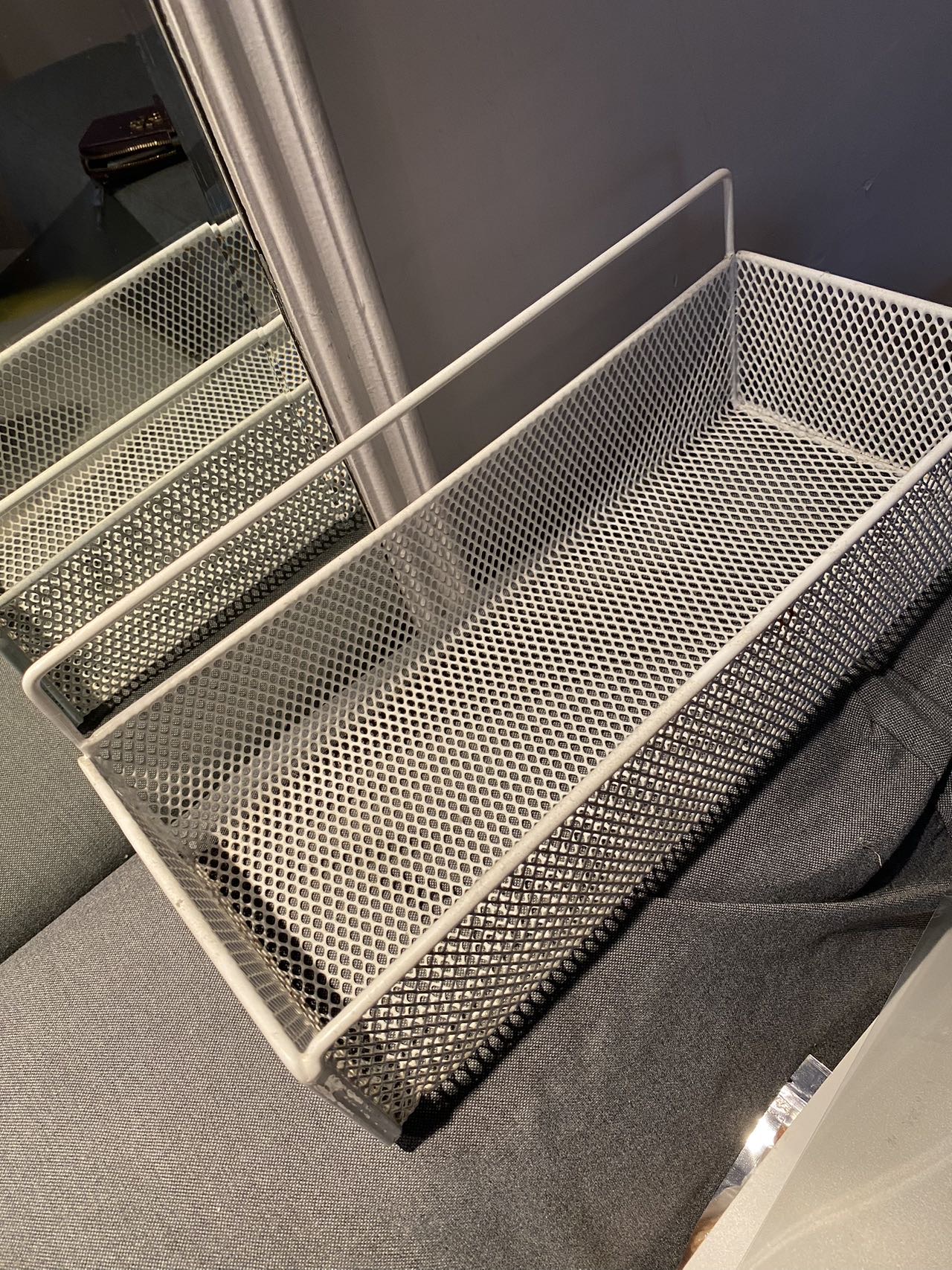 高低床边置物篮/格仔板/透明鞋盒