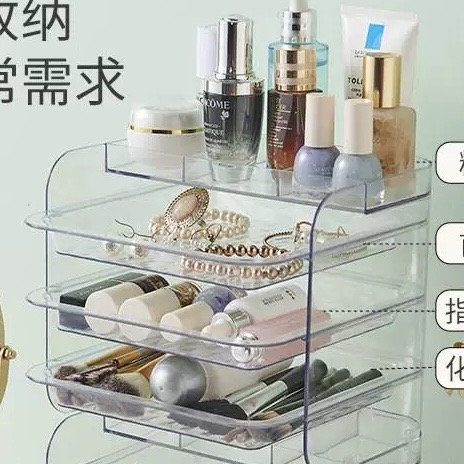 透明桌面抽屉收纳