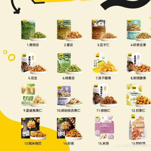 豆类坚果类高端小零食数量可以选择
