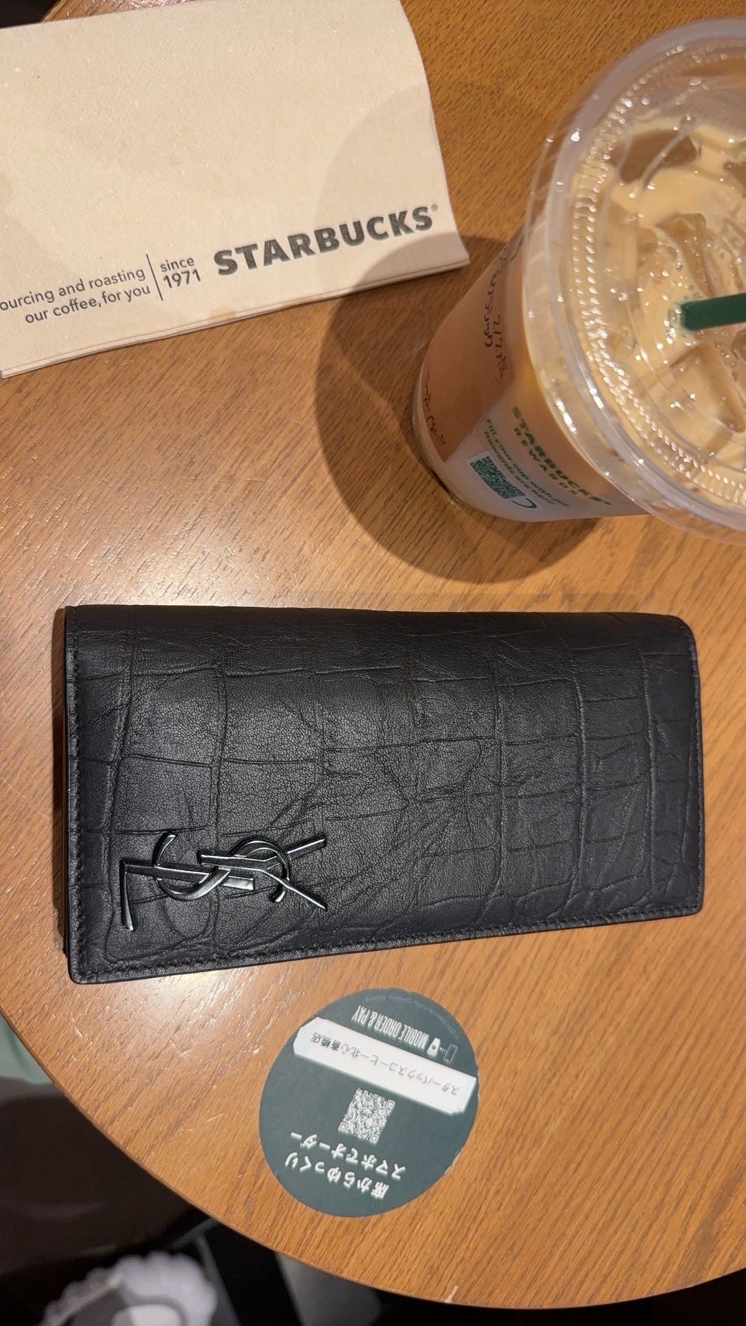 ysl 男士长夹钱包