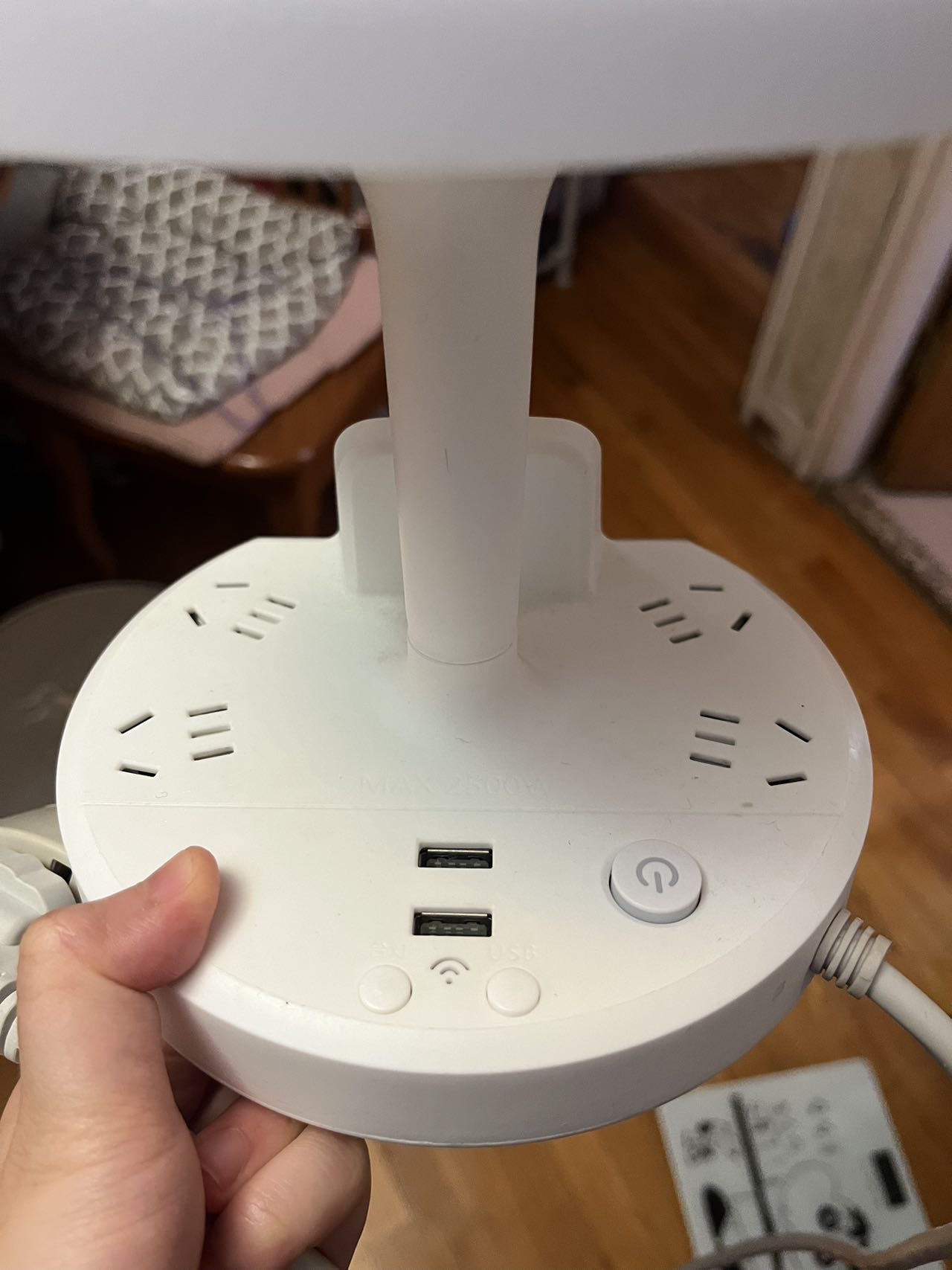 排插充电座台灯小夜灯