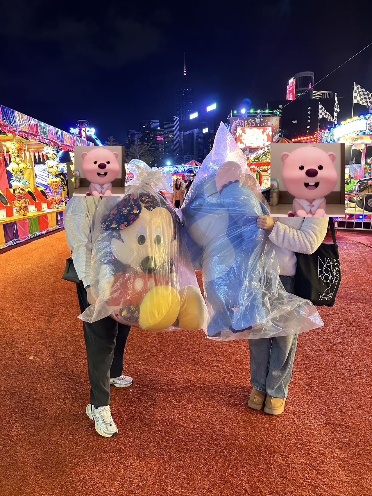 正版米奇公仔跟史迪仔公仔