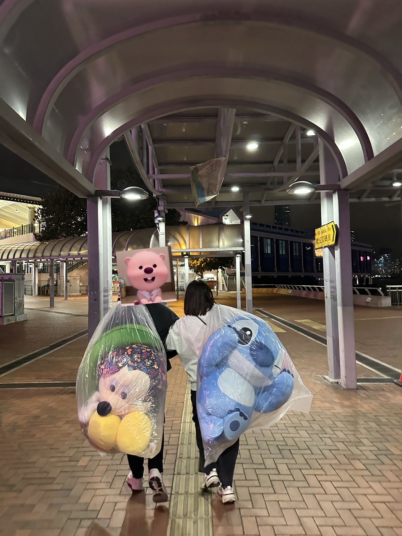 正版米奇公仔跟史迪仔公仔