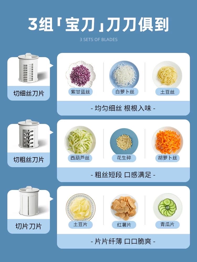 全新！！多功能切菜机