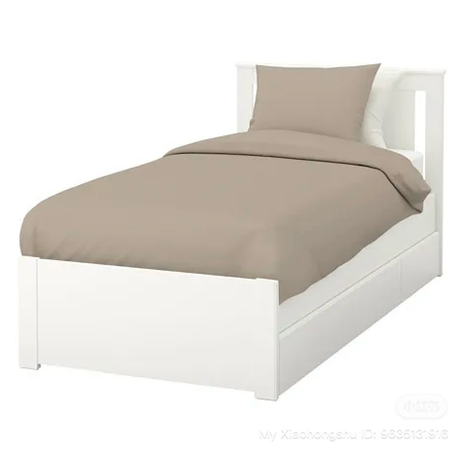 九成新单人床（床垫+床架）