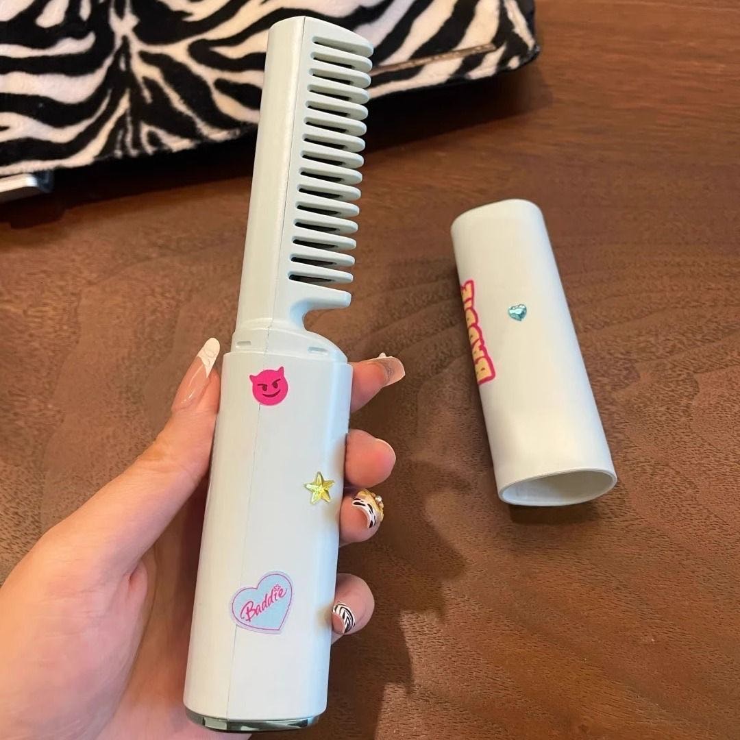 无线卷发棒直发梳